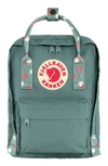 Fjall Raven Mini Kånken Water Resistant Backpack In Frost Green-confetti Pattern