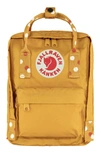 Fjall Raven Fjällräven Mini Kånken Water Resistant Backpack In Ochre-confetti Pattern