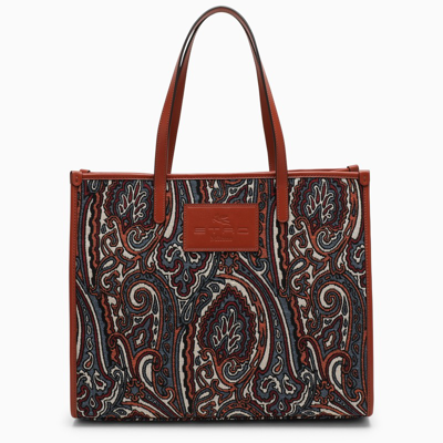 Etro Medium Multi-coloured Tote Bag In Multicolor