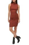 Michael Stars Macy Sleeveless Stretch Cotton Blend Body-con Dress In Rustique