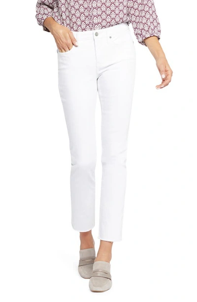 NYDJ SHERI FRAYED HEM SLIM JEANS