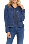 Nydj Frayed Denim Jacket In Multi