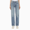 RE/DONE 90?S HIGH RISE LOOSE FADED BLUE JEANS