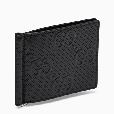 Gucci Black Embossed-logo Bi-fold Wallet