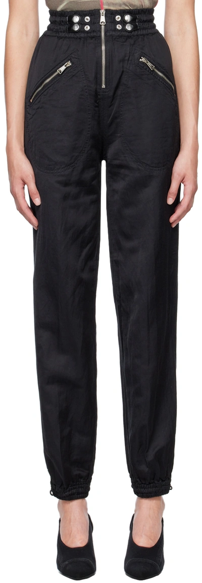 Diesel Zip-detail Straight Leg Trousers In Black