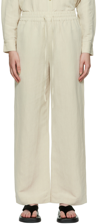 Co Beige Relaxed Trousers In 261 Oatmeal