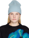 NINA RICCI BLUE RIBBED BEANIE