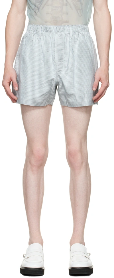 Doublet Blue Check Shorts