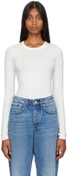 Rag & Bone White Luca Long Sleeve T-shirt In Wht