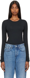 Rag & Bone Rag And Bone Black Long Sleeve T-shirt In Blk