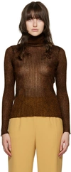 Maiden Name Ssense Exclusive Bronze Karri Turtleneck In Bronze
