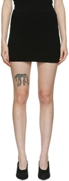 Wardrobe.nyc Black Cotton Miniskirt In Black