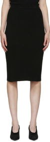 Wardrobe.nyc Ribbed-knit Cotton-blend Tube Midi Skirt In Black