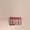 BURBERRY House Check and Leather Clutch Bag,39753681