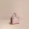 BURBERRY THE SMALL BANNER IN LEATHER AND HOUSE CHECK,40237011