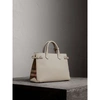 BURBERRY The Medium Banner in Leather and House Check,39589791