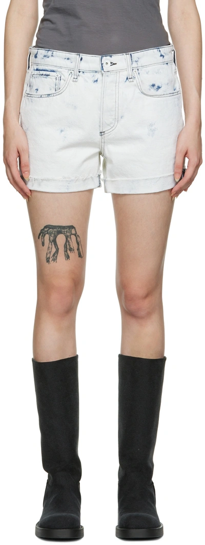 Rag & Bone Rosa Nonstretch Denim Cutoff Shorts In Half Moon