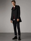Burberry The Sandringham – Mid-length Trench Coat In Black