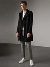 Burberry The Sandringham – Mid-length Trench Coat In Black