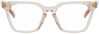 Mcq By Alexander Mcqueen Pink Square Glasses In 003 Nude