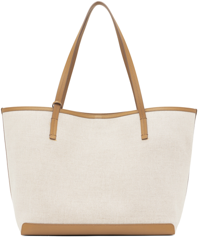 The Row Beige & Taupe Park Tote In Nzpld Natural/bronze | ModeSens