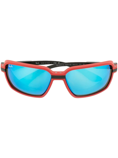 Ray Ban X Scuderia Ferrari Tinted Sunglasses In Black