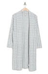 By Design Chloe Open Patterned Cardigan In Houndstooth Grey Combo