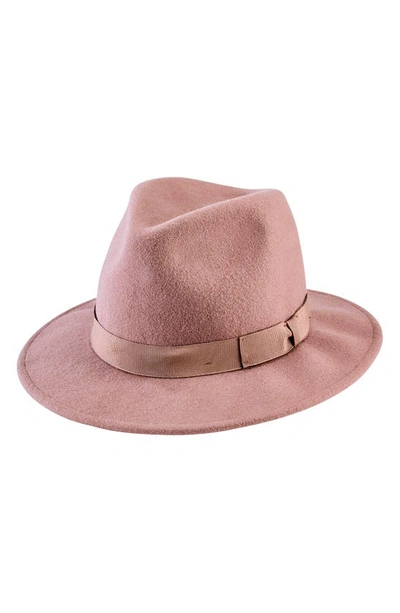 San Diego Hat Wool Fedora Hat In Camel