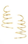 Cult Gaia Ezlynn Spiral Earrings In Gold