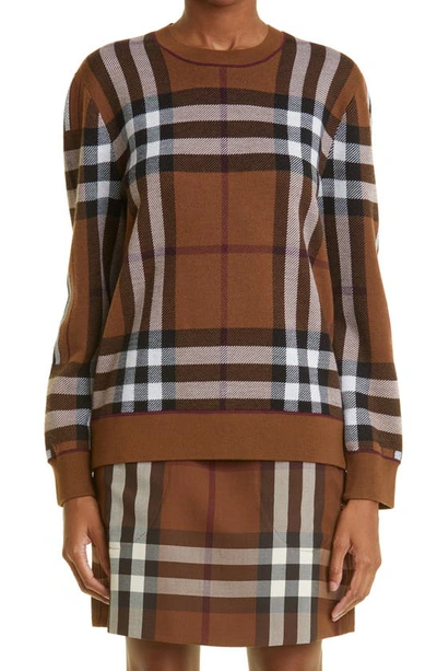 Burberry Check Mer In Brown
