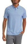 Rhone Delta Short Sleeve Piqué Performance Polo In Sodalite Blue/ Heron