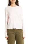 Atm Anthony Thomas Melillo Destroyed Wash Long-sleeve Slub Jersey Tee In Fragrance