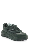 Versace Odissea Chunky Leather Trainers In Green