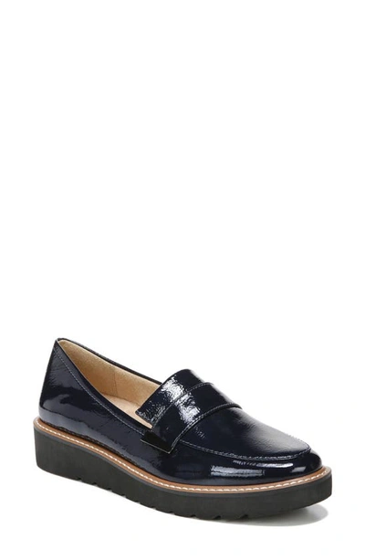 Naturalizer Adiline Loafer In Navy Patent Leather