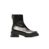 BY FAR BLACK ALISTER 50 LEATHER ANKLE BOOTS,22PFALIQBLNAP18036122
