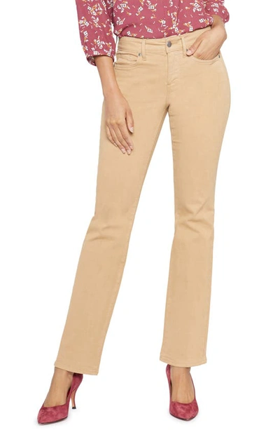 Nydj Marilyn High Rise Straight Jeans In Ripe Olive In Crossroads