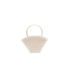 VANINA WHITE LUMIÈRE DE L'AUBE BEADED BUCKET BAG,BAGLUMIEREDELAUBEPEARL18036623