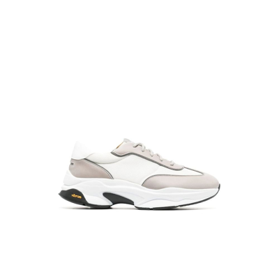 Unseen Footwear White Aubin Low Top Leather Sneakers In Neutrals