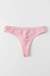 Out From Under Markie Seamless Ribbed Thong In Light Pink