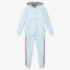 MITCH & SON BOYS PALE BLUE HOODED TRACKSUIT
