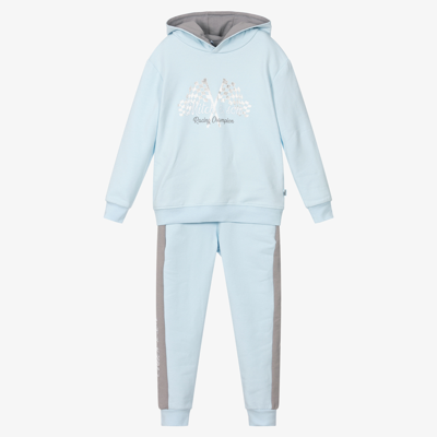 Mitch & Son Kids' Boys Pale Blue Hooded Tracksuit