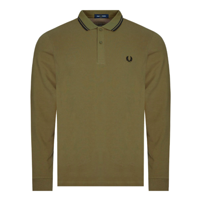 Fred Perry Twin Tipped Polo Shirt In Green