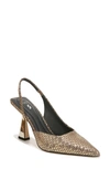 Sarto By Franco Sarto Arina Half D'orsay Slingback Pump In Gold