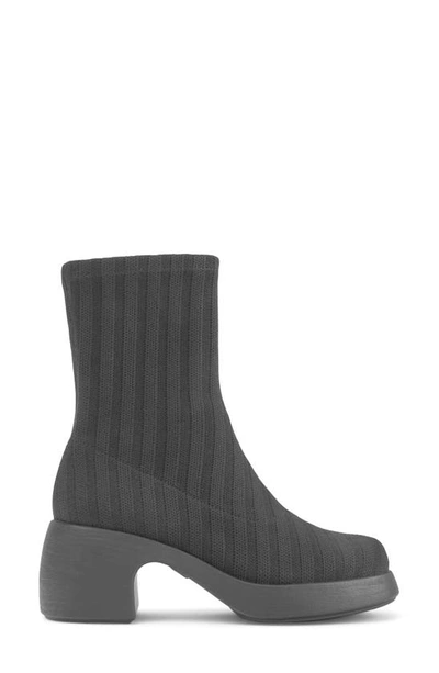 Camper Thelma Knit Boot In Black