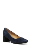 Nydj Fay Block Heel Pump In Navy