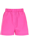 Msgm Nylon Shorts In Fuchsia