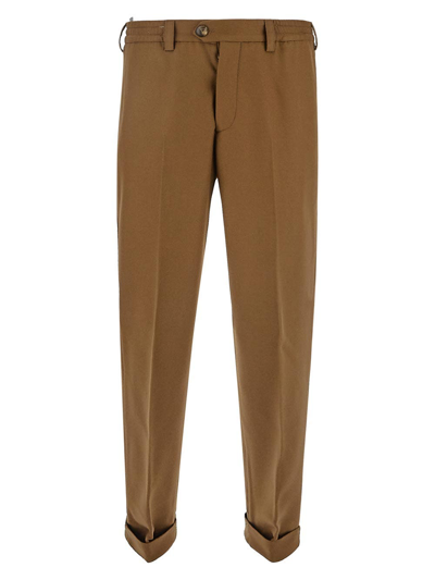 Pt Torino 'carrot' Trousers In Brown