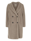 S Max Mara Roseto Coat In Grey