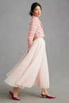 Hutch Pleated Tulle Skirt In Pink