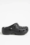 Crocs Classic Platform Clogs In Black
